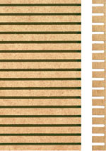 Holzmuster: MDF formbar, einseitig geschlitzt